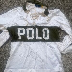 Green and white plaited jersey